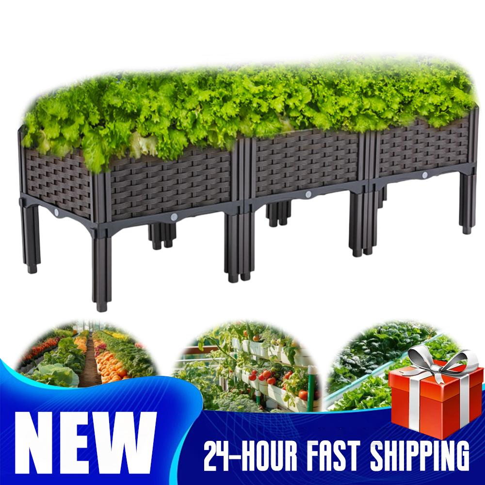 Self Watering Planter - Raised Garden Bed Elevated Planter Box