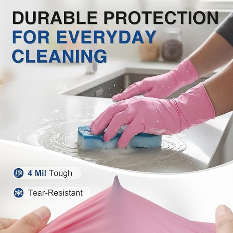 Pink Nitrile Disposable Gloves - огляд і ціна Garden Gloves