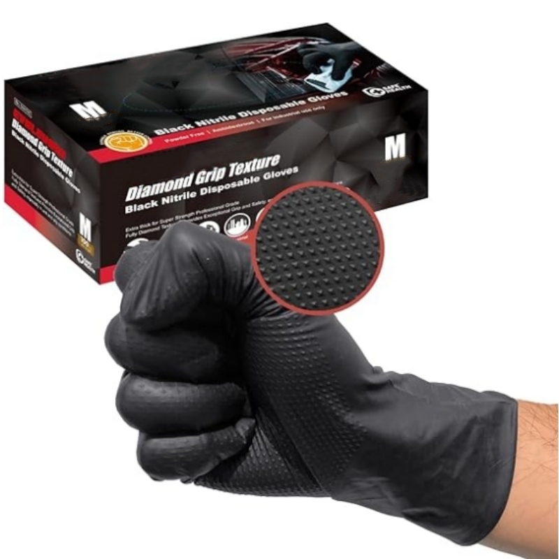 8Mil Heavy Duty Black Nitrile  - огляд і ціна Garden Gloves