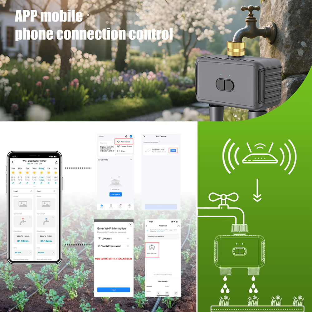 Wifi Automatic Water Timer Dua - огляд і ціна Trowel Garden Tools