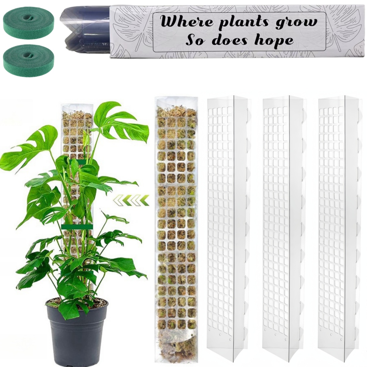 Moss Pole Plastic Plant Stand  - огляд і ціна Indoor Herb Garden