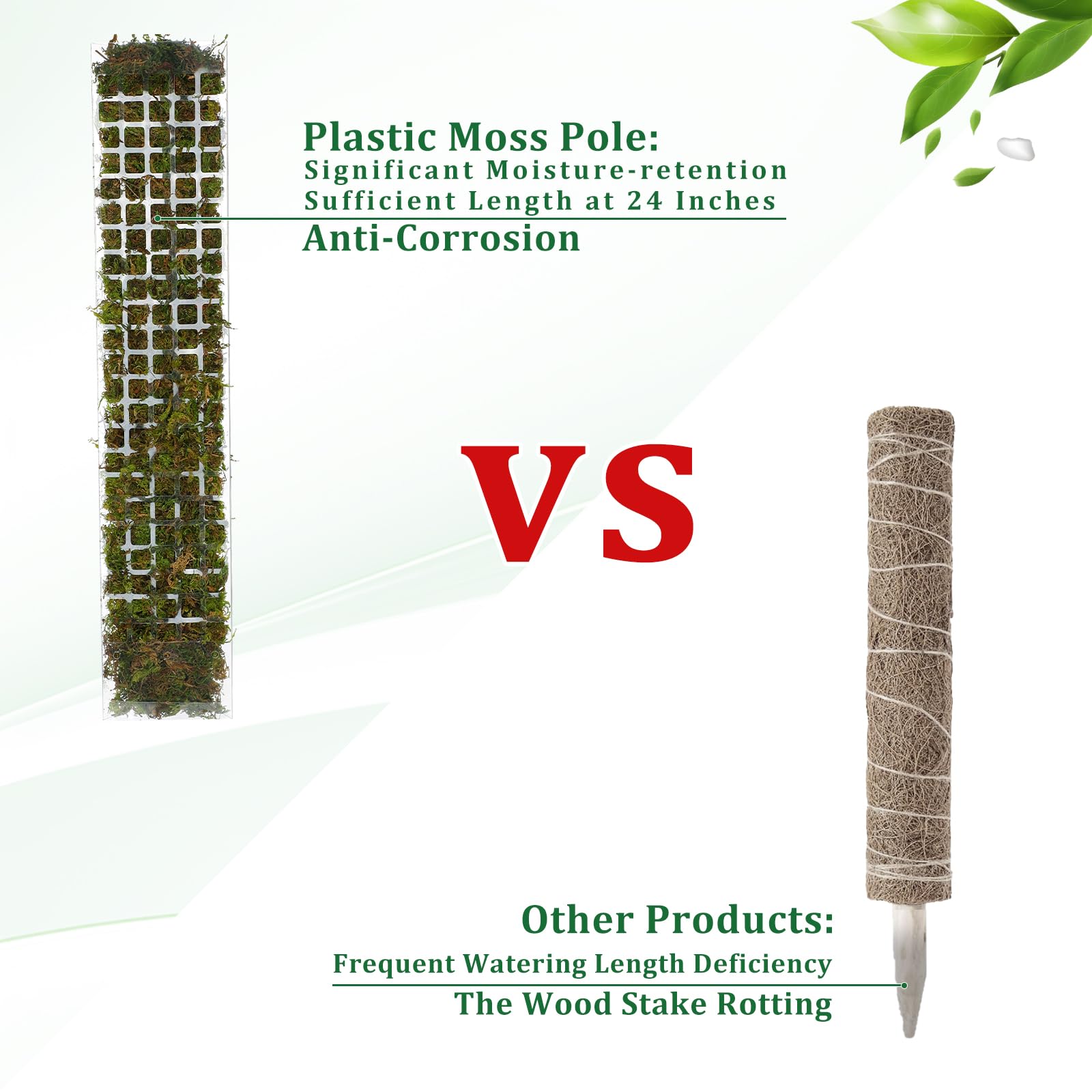 Moss Pole Plastic Plant Stand  - огляд і ціна Indoor Herb Garden