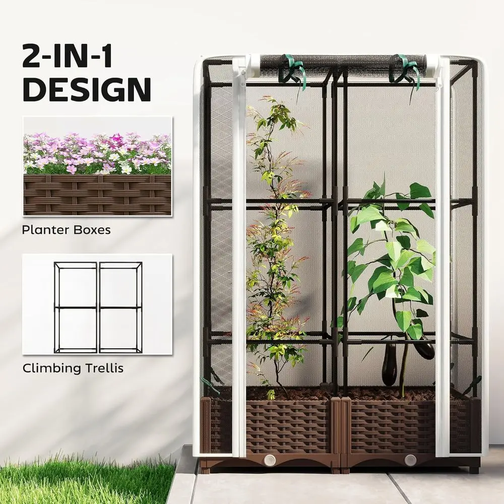 Elevated Garden Bed with Trell - огляд і ціна Self Watering Planter