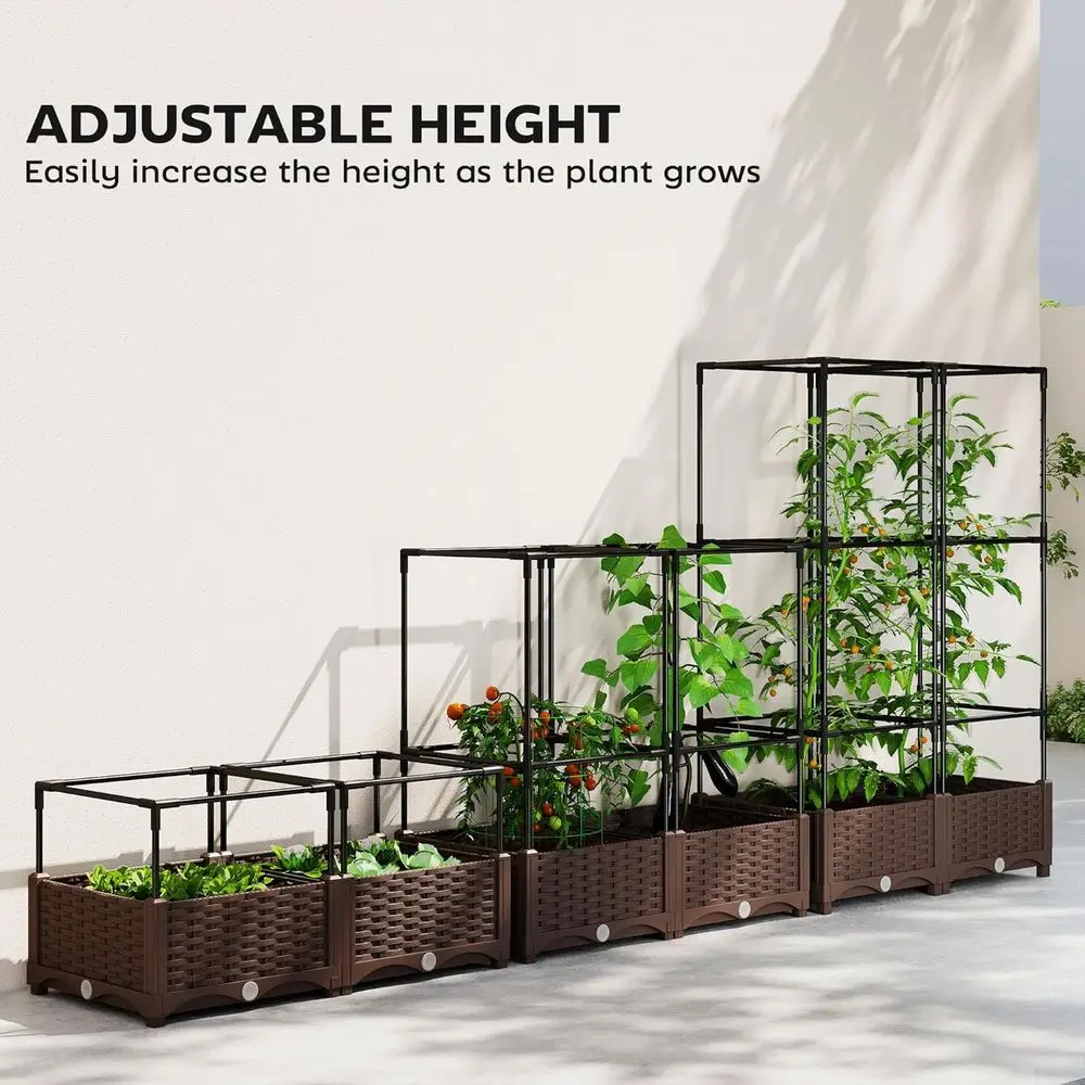 Elevated Garden Bed with Trell - огляд і ціна Self Watering Planter