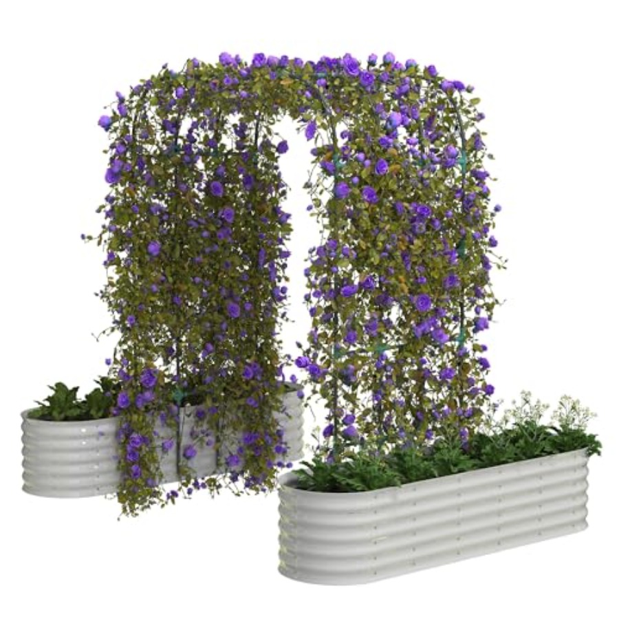 96 Tall Galvanized Raised Gard - огляд і ціна Vertical Planter