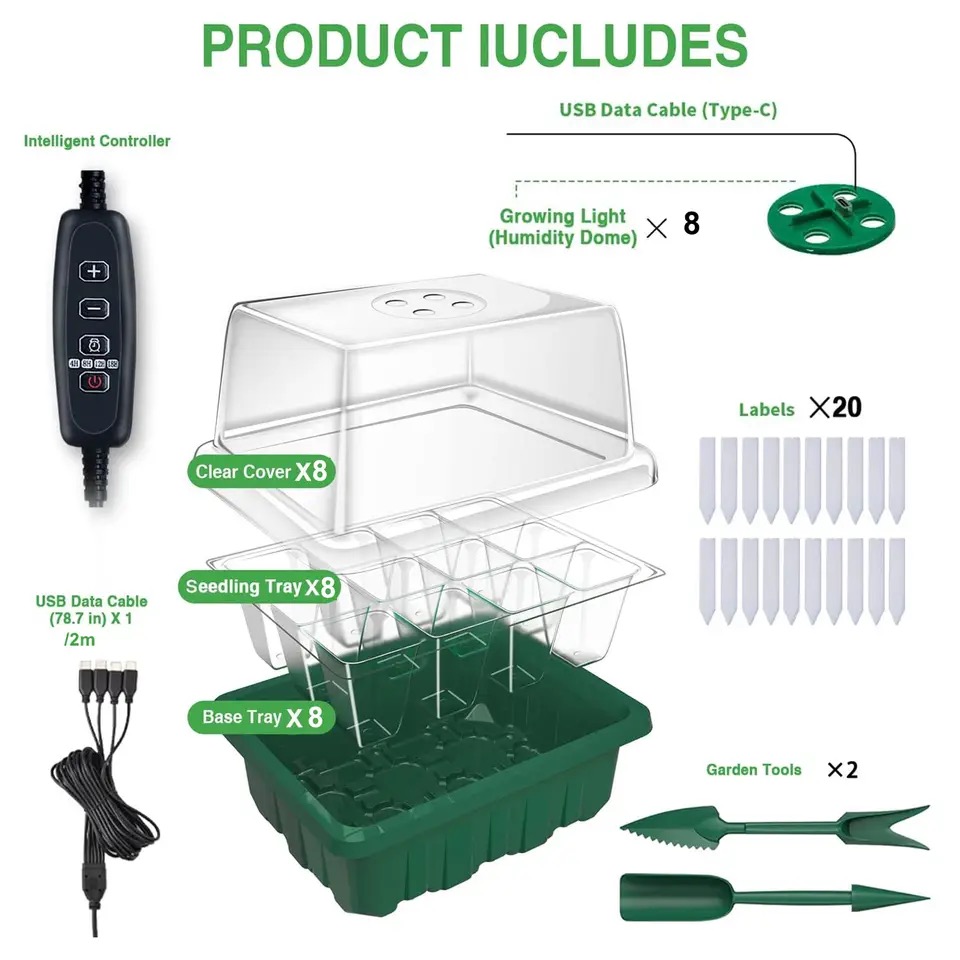 KEBINCPLED Full Spectrum USB 5 - огляд і ціна Seed Starter Tray